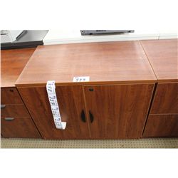 COGNAC 30 INCH DOUBLE DOOR BOOK CASE