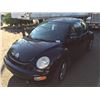 Image 1 : 1998 VOLKSWAGEN BEETLE, 2 DOOR HATCHBACK, BLACK, VIN # 3VWBB61C7WM052159
