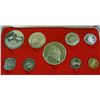 Image 1 : 1975 COMMONWEALTH OF THE BAHAMAS NINE PIECE PROOF COIN SET, ORIGINAL BOX/CERT.