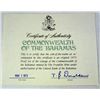 Image 3 : 1975 COMMONWEALTH OF THE BAHAMAS NINE PIECE PROOF COIN SET, ORIGINAL BOX/CERT.