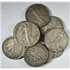 Image 1 : 10 DIFFERENT WALKING LIBERTY HALF DOLLARS (40,40-S,41,41-D,41-S,42,42-D,42-S,43,
