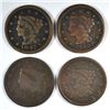 Image 1 : 4 DIFFERENT LARGE CENTS (27,40,47,48) GOOD-VG