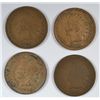 Image 1 : 4-1865 INDIAN HEAD CENTS "GRADING SET" (AG,GOOD,VG,FINE)