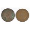 Image 1 : 1866 GOOD & 1869 AG INDIAN HEAD CENTS