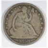 Image 1 : 1858-O SEATED HALF DOLLAR VG+