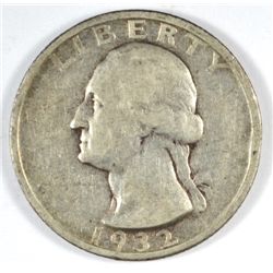 1932-S WASHINGTON QUARTER VG