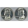 Image 1 : 1936 & 1945 BU WASHINGTON QUARTERS
