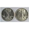 Image 1 : 1941 CH BU & 1942 CH BU WALKING LIBERTY HALF DOLLARS