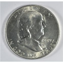 1949-D FRANKLIN HALF DOLLAR CH BU