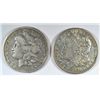 Image 1 : ( 2 ) CIRCULATED MORGAN SILVER DOLLARS, 1878-S AND 1921-S