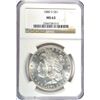 Image 1 : 1880-S MORGAN SILVER DOLLAR, NGC MS-63   WHITE