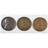 Image 1 : 3-1912-S LINCOLN CENTS "GRADING SET" (GOOD,VG,FINE)