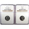 Image 1 : 1955 NGC PF66 CAMEO & 1960 NGC PF66 PROOF JEFFERSON NICKELS