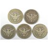 Image 2 : 5 DIFFERENT BARBER QUARTERS (99,00,00-O,01,02) AG-VG