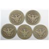 Image 2 : 5 DIFFERENT BARBER QUARTERS (03,03-O,04-O,05,05-O) AG-GOOD