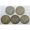 Image 2 : 5-1917 TYPE 1 STANDING LIBERTY QUARTERS "GRADING SET" (AG,GOOD,VG,FINE, VF)