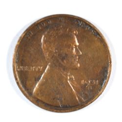 1931-S LINCOLN CENT, VF  minor spots