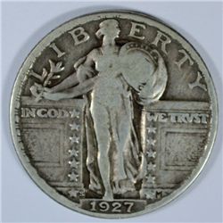 1927-S STANDING LIBERTY QUARTER VF