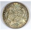 Image 1 : 1896 MORGAN SILVER DOLLAR, MS-64  SUPER COLORS  LOOK AT THIS COIN!