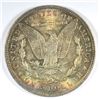 Image 2 : 1896 MORGAN SILVER DOLLAR, MS-64  SUPER COLORS  LOOK AT THIS COIN!