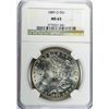 Image 1 : 1889 O MORGAN DOLLAR NGC MS63 COLOR!