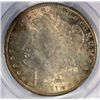 Image 2 : 1891 S MORGAN DOLLAR PCGS MS65 GEM, SUPER COLORS!