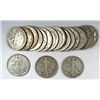 Image 1 : ( 20 ) ONE ROLL OF CIRCULATED WALKING LIBERTY HALF DOLLARS