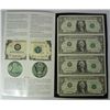 Image 3 : HUGE UNCUT CURRENCY LOT: 32 SHEETS OF  2  2006  $1.00,  UNCUT  4 OF 1985,95, 03