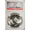 Image 1 : 1924 PEACE DOLLAR NGC MS63