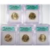 Image 2 : 5 GEORGE WASHINGTON DOLLAR SET