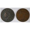 Image 1 : 1834 FINE & 1845 FINE LARGE CENTS
