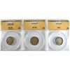 Image 1 : 1924-S ANACS GOOD-6 & 1925-D ANACS VF-30  & 1925-S ANACS VF-20 DETAILS BUFFALO