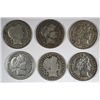 Image 1 : 6- 1911-D BARBER DIMES "GRADING SET" (AG,GOOD,VG,FINE,VF,XF)