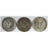 Image 2 : 3-1929-S STANDING LIBERTY QUARTERS "GRADING SET" (VG,FINE,VF)