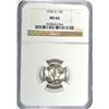 Image 1 : 1945-D MERCURY DIME, NGC MS-66  SUPERB