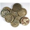 Image 1 : 10 DIFFERENT BUFFALO NICKELS (13-I, 13-II, 14,15,15-D,16,16-D,16-S,17,17-D) VG-