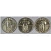 Image 1 : 3-1930 STANDING LIBERTY QUARTERS "GRADING SET" (FINE,VF,XF)