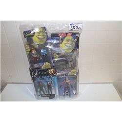 TOY LOT- 4 X-FILES MCFARLANE, MYSTERY MEN, 4 SHREK MCFARLANE NEW IN THE BOX