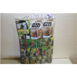 LARGE LOT OF STAR WARS FIGURES- OUT OF PRODUCTION FIGURES NEW IN THE BOX