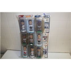 LARGE LOT OF9  MLB & NHL BOBBLE HEADS NEW IN THE BOX