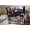 Image 2 : LOT OF 4 DIFFERENT 1:10 SCALE MOTORCYCLE DIE CAST MODELS NEW IN BOX