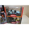 Image 3 : LOT OF 4 DIFFERENT 1:10 SCALE MOTORCYCLE DIE CAST MODELS NEW IN BOX