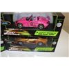 Image 3 : LOT OF 4 DIFFERENT 1:18 SCALE THE FAST AND THE FURIOUS DIE CAST MODELS NEW IN BOX