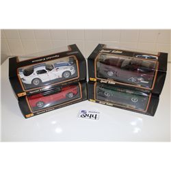 LOT OF 4 DIFFERENT 1:18 SCALE MAISTO SPECIAL EDITION DIE CAST MODELS NEW IN BOX