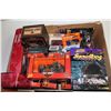 Image 2 : BOX LOT OF ASSORTED DIE CAST MODELS NEW IN BOX INCLUDES 1:18 HARLEY DAVIDSON, ORNAMENTS, MATCHBOX