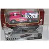 Image 2 : LOT OF 4- 1:18 SCALE DIE CAST AUTOMOBILES NEW IN BOX INCLUDING 1949 JAMES DEAN MERCURY COUPE, 1957