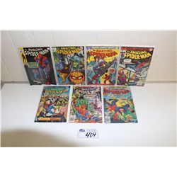 AMAZING SPIDER-MAN #75, #79, #136-137, #156, #158-159 MIXED GRADES GOOD-FINE 7 BOOKS IN TOTAL