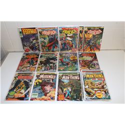 MARVEL HORROR LOT INCLUDING TOMB OF DRACULA, CHAMBER OF DARKNESS, WEREWOLF BY NIGHT,  THE