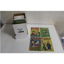 DELL, GOLD KEY & HARVEY SILVER/ BRONZE CARTOON  TITLES SHORT BOX LOT (1960'S-70'S) MIGHTY