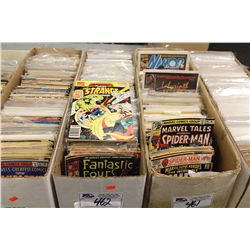 LONG BOX OF MISCELLANEOUS BRONZE TO MODERN COMICS, MIXED GRADES.